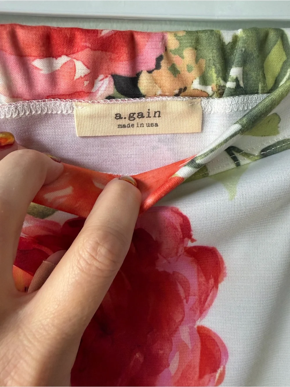 Again Multicolor Floral Pencil Skirt Size S NWOT